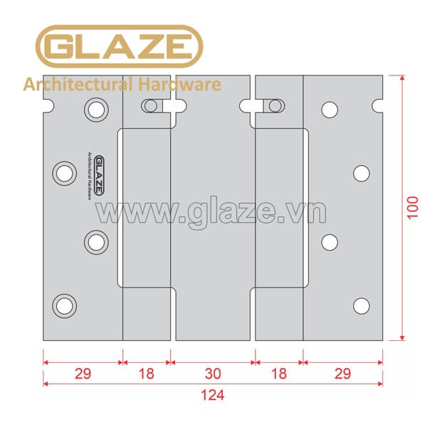 Bản lề cửa tự đóng HBC - Ảnh 6